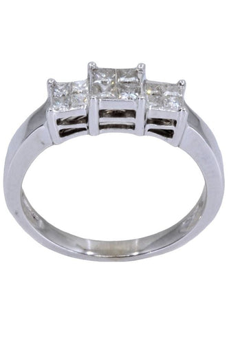 Bague 57 BAGUE JARRETIÈRE MODERNE DIAMANTS 58 Facettes 060421