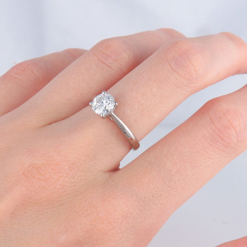 Bague 50 Bague Solitaire Diamant 1.01ct 58 Facettes