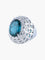Bague 52 Bague Topaze royale et Diamants 58 Facettes