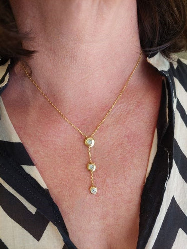 Collier COLLIER MODERNE TRILOGIE DIAMANTS 58 Facettes 070201