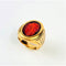 Bague Bague Chevalière Cornaline Rouge Gravée Or jaune 58 Facettes 20400000643