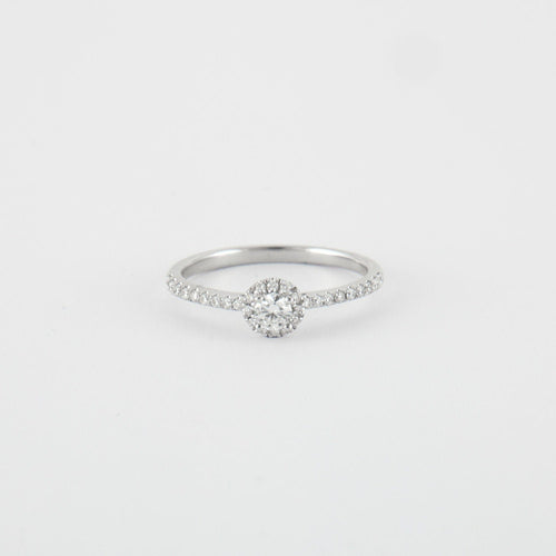 Bague 53 Bague Or blanc Diamants 58 Facettes