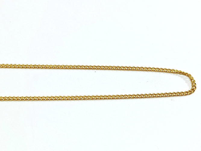 Collier Chaine or rose Maille Gourmette 58 Facettes