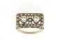 Bague Bague Tank, en Or jaune, diamants 58 Facettes 6036d