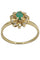 Bague 50 BAGUE MARGUERITE ÉMERAUDE ET DIAMANTS 58 Facettes 058711