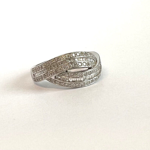 Bague 55 Bague Or Blanc, Diamants 58 Facettes 20400000491