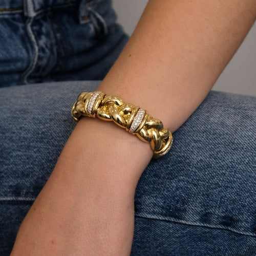 Bracelet Bracelet Jonc OJ PERRIN 58 Facettes FL248