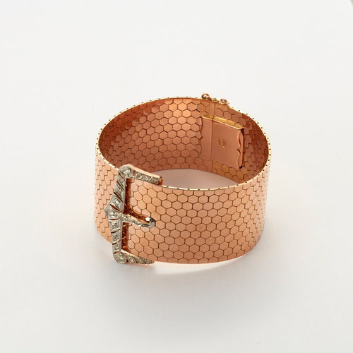 Bracelet Bracelet Ceinture Nid d'abeille Diamants 58 Facettes