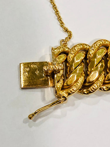 Bracelet Bracelet pièce vintage maille américaine or jaune 58 Facettes