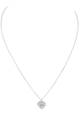 Collier COLLIER ANCIEN CŒUR DIAMANTS 58 Facettes 050721