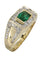 Bague BAGUE MODERNE ÉMERAUDE ET DIAMANTS 58 Facettes 050111