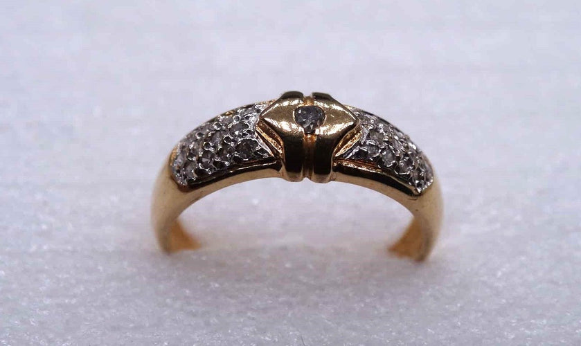 53 Bague Or et Diamants 58 Facettes 11646