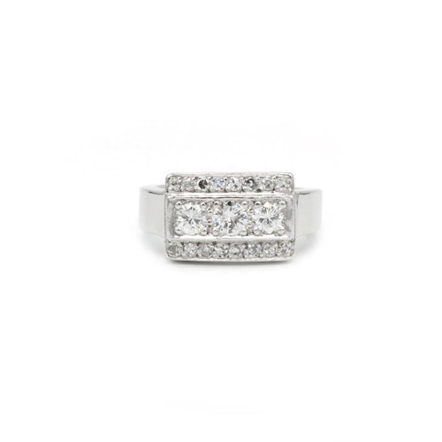 Bague 48 Bague Or, Platine & diamants 58 Facettes 230261R