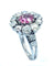 Bague Bague en or blanc, tourmalines roses, diamants 58 Facettes