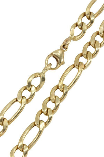 Collier CHAINE MAILLE FIGARO ALTERNÉE 58 Facettes 049171