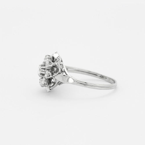 Bague Bague Marguerite Diamants Or blanc 58 Facettes