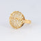 Bague 59 Bague dôme ancienne filigranée or jaune 58 Facettes