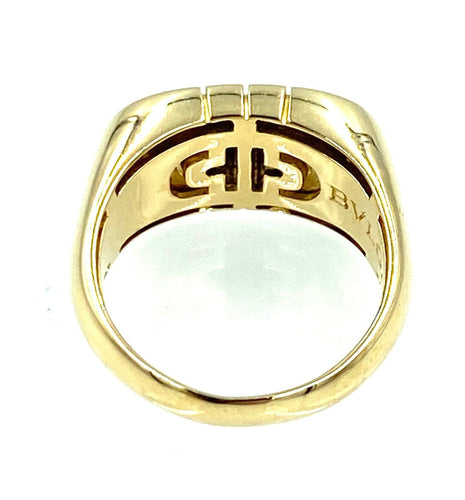 Bague 55 BVLGARI. Collection Parentesi, Bague or jaune 58 Facettes