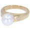 Bague 53 Bague Or jaune Perle Diamant 58 Facettes 081971