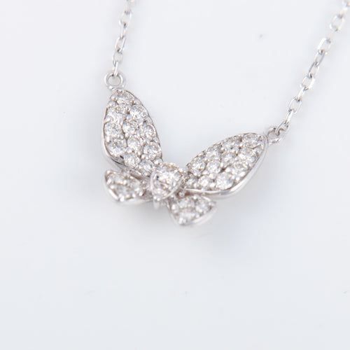 Collier Collier diamant papillon 58 Facettes