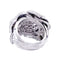 Bague 58 Bague "Rose" or blanc, diamants. 58 Facettes 33377