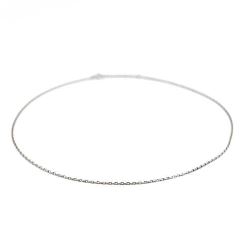 Collier Collier Maille forçat Or blanc 58 Facettes 1639508CN