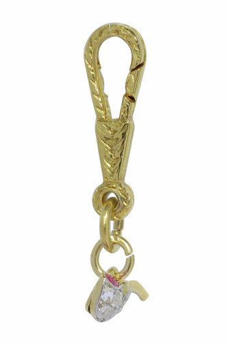 Pendentif Délice déco : un savoir-faire exquis dans un charme de pipe à fumer 58 Facettes 24030-0369