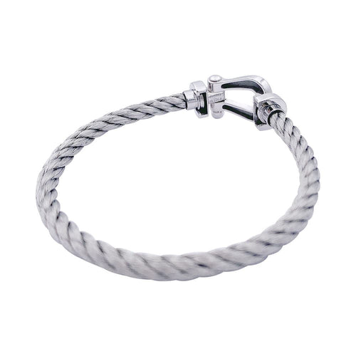 Bracelet Bracelet Fred, "Force 10", platine et acier. 58 Facettes 33117