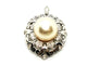 Collier Pendentif Vintage Or blanc Perle 58 Facettes 1931141CN