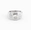 Bague Bague en platine et diamants à gradins 58 Facettes 1