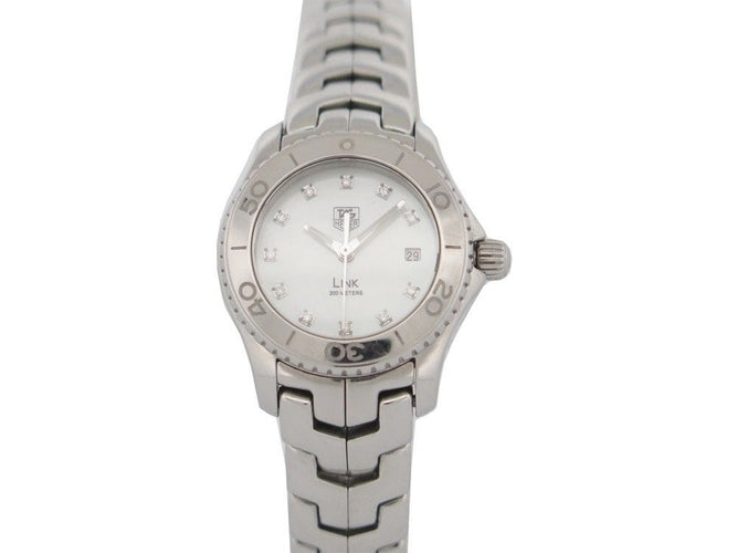 Montre montre TAG HEUER link lady wj1319 acier & diamants 27mm quartz 58 Facettes 250049