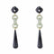 Boucles d'oreilles Boucles d'oreilles jades diamants et onyx 58 Facettes 22-192