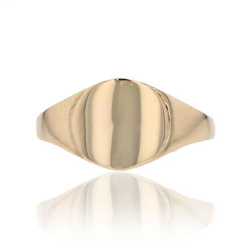 Bague 54 Bague plate or jaune 58 Facettes 15-222C