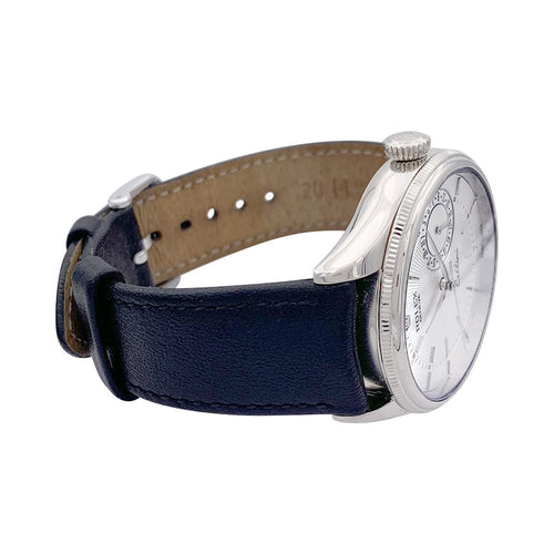 Montre Montre Rolex, "Cellini Date", or blanc, cuir. 58 Facettes 33156