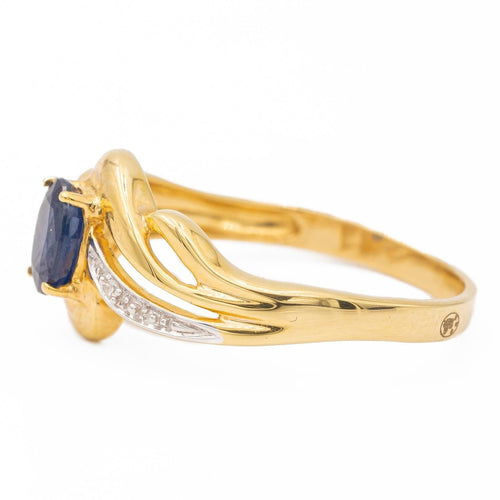 Bague 55 Bague Or jaune Saphir 58 Facettes 2593559CD