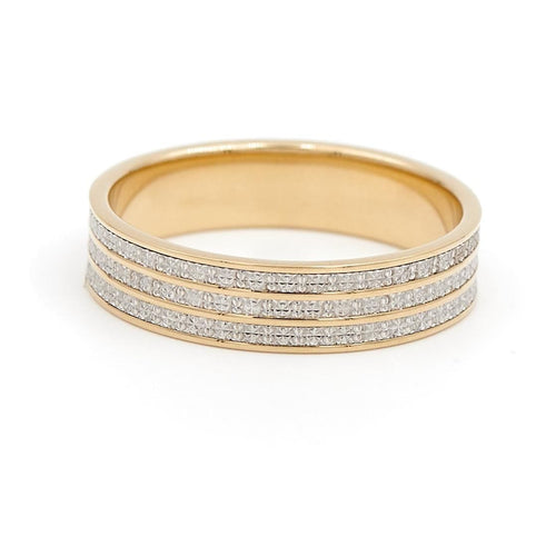 Bague 57 Bague Alliance Or jaune 58 Facettes 1719197CN