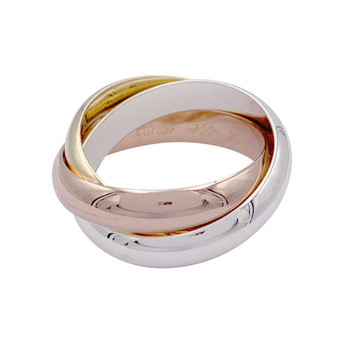Bague 51 Bague Cartier, Trinity", trois ors. 58 Facettes 32911