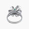 Bague Or blanc / Diamants BAGUE  « NOEUD » DIAMANTS & EMERAUDE 58 Facettes BO/0300812
