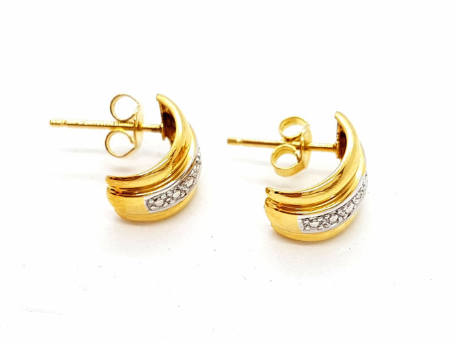Boucles d'oreilles Boucles d'oreilles Or jaune Diamant 58 Facettes 06364CD