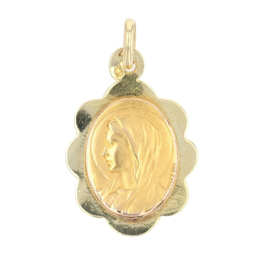 Pendentif Médaille religieuse Vierge auréolée or jaune 58 Facettes 16-210