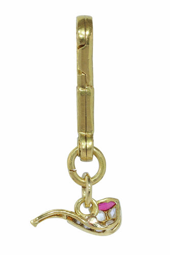 Pendentif Délice déco : un savoir-faire exquis dans un charme de pipe à fumer 58 Facettes 24030-0369