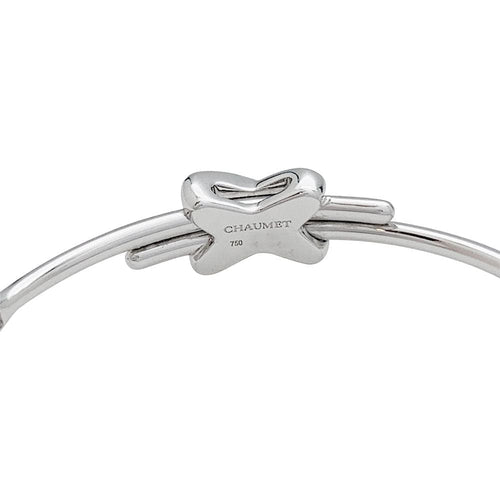 Boucles d'oreilles Boucles d'oreilles Chaumet "Jeux de Liens" en or blanc et diamants. 58 Facettes 31058