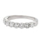 Bague 46 Bague Demi alliance Or blanc Diamant 58 Facettes 2107266CN