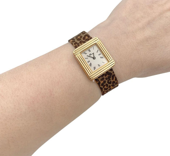 Montre Montre Poiray, "Ma Première", plaqué or, acier. 58 Facettes 32270