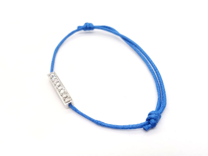 Bracelet Bracelet Cordon Or blanc Diamant 58 Facettes 578873RV