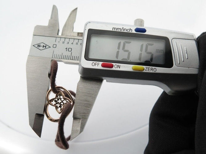 Bracelet bracelet LOUIS VUITTON coeur fleur monogram or rose 18k sur cordon 58 Facettes 249782