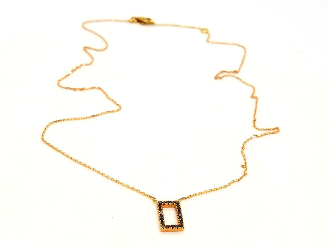 Collier Collier Or rose Diamant 58 Facettes 579204RV