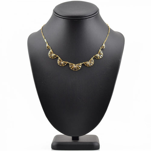 Collier Collier ancien draperie et ses motifs art déco 58 Facettes 22-533