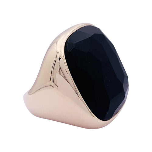 Bague 52 Bague Pomellato "Victoria", or rose, jais. 58 Facettes 33461