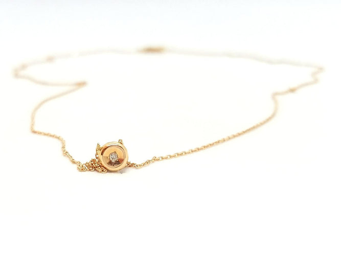 Collier Collier Or rose Diamant 58 Facettes 579063RV